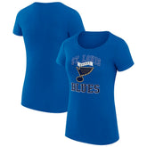 NHL St. Louis Blues G-III 4Her by Carl Banks Women's Super-Slim Fit Lightweight Team Logo Graphic T-Shirt