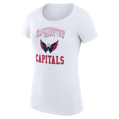 NHL Washington Capitals G-III 4Her by Carl Banks Women's Super-Slim Fit Lightweight Team Logo Graphic T-Shirt