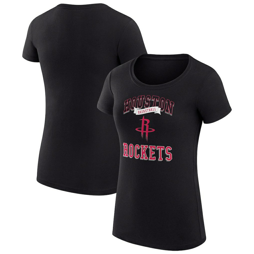 Houston Rockets G-III 4Her by Carl Banks Women's Super-Slim Fit Lightweight Team Logo T-Shirt