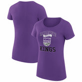 Sacramento Kings G-III 4Her by Carl Banks Women's Super-Slim Fit Lightweight Team Logo T-Shirt