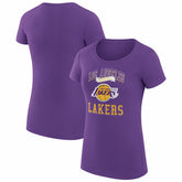 Los Angeles Lakers G-III 4Her by Carl Banks Women's Super-Slim Fit Lightweight Team Logo T-Shirt