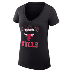 Chicago Bulls G-III 4Her by Carl Banks Women's Super-Slim Fit Lightweight Team Logo V-Neck T-Shirt sale