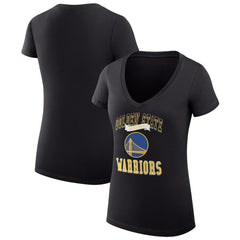 Golden State Warriors G-III 4Her by Carl Banks Women's Super-Slim Fit Lightweight Team Logo V-Neck T-Shirt sale