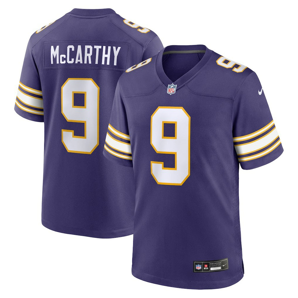 J.J. McCarthy 2nd Alternate Player Game Jersey - Minnesota Vikings Jerseys