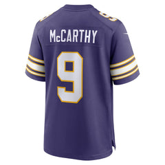 J.J. McCarthy 2nd Alternate Player Game Jersey - Minnesota Vikings Jerseys