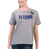 G-III 4Her by Carl Banks Women's Super-Slim Fit Lightweight H-Town T-Shirt - Houston Texans T-shirts
