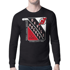 NHL New Jersey Devils Starter Shield Long Sleeve Graphic T-Shirt