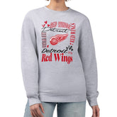 NHL Detroit Red Wings G-III 4Her by Carl Banks Women's Collage Graphic Fleece Long Sleeve Pullover Sweatshirt