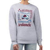 NHL Colorado Avalanche G-III 4Her by Carl Banks Women's Collage Graphic Fleece Long Sleeve Pullover Sweatshirt
