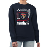 NHL Florida Panthers G-III 4Her by Carl Banks Women's Collage Graphic Fleece Long Sleeve Pullover Sweatshirt