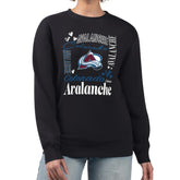 NHL Colorado Avalanche G-III 4Her by Carl Banks Women's Collage Graphic Fleece Long Sleeve Pullover Sweatshirt