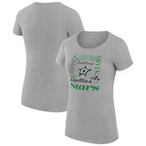 NHL Dallas Stars G-III 4Her by Carl Banks Women's Super-Slim Fit Lightweight Collage Team Graphic T-Shirt