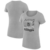 NHL Los Angeles Kings G-III 4Her by Carl Banks Women's Super-Slim Fit Lightweight Collage Team Graphic T-Shirt