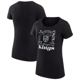 NHL Los Angeles Kings G-III 4Her by Carl Banks Women's Super-Slim Fit Lightweight Collage Team Graphic T-Shirt