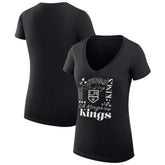 NHL Los Angeles Kings G-III 4Her by Carl Banks Women's Super-Slim Fit Lightweight Collage Team Graphic T-Shirt