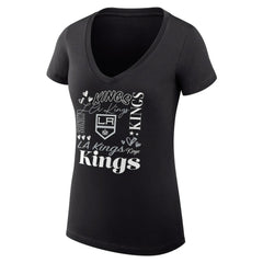 NHL Los Angeles Kings G-III 4Her by Carl Banks Women's Super-Slim Fit Lightweight Collage Team Graphic T-Shirt