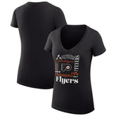 NHL Philadelphia Flyers G-III 4Her by Carl Banks Women's Super-Slim Fit Lightweight Collage Team Graphic T-Shirt
