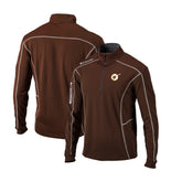 Brown San Diego Padres Columbia Cooperstown Collection Omni-Wick Shotgun Quarter-Zip Top