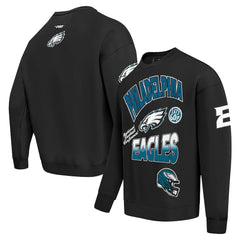 Pro Standard Turn It Up Drop Shoulder Pullover Sweatshirt - Philadelphia Eagles Pullover
