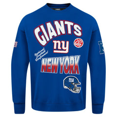 Pro Standard Turn It Up Drop Shoulder Pullover Sweatshirt - New York Giants Pullover