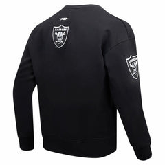 Pro Standard Turn It Up Drop Shoulder Pullover Sweatshirt - Las Vegas Raiders Pullover