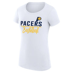 Indiana Pacers G-III 4Her by Carl Banks Women's Super-Slim Fit Lightweight Team Sport V-Neck T-Shirt