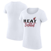 Miami Heat G-III 4Her by Carl Banks Women's Super-Slim Fit Lightweight Team Sport V-Neck T-Shirt