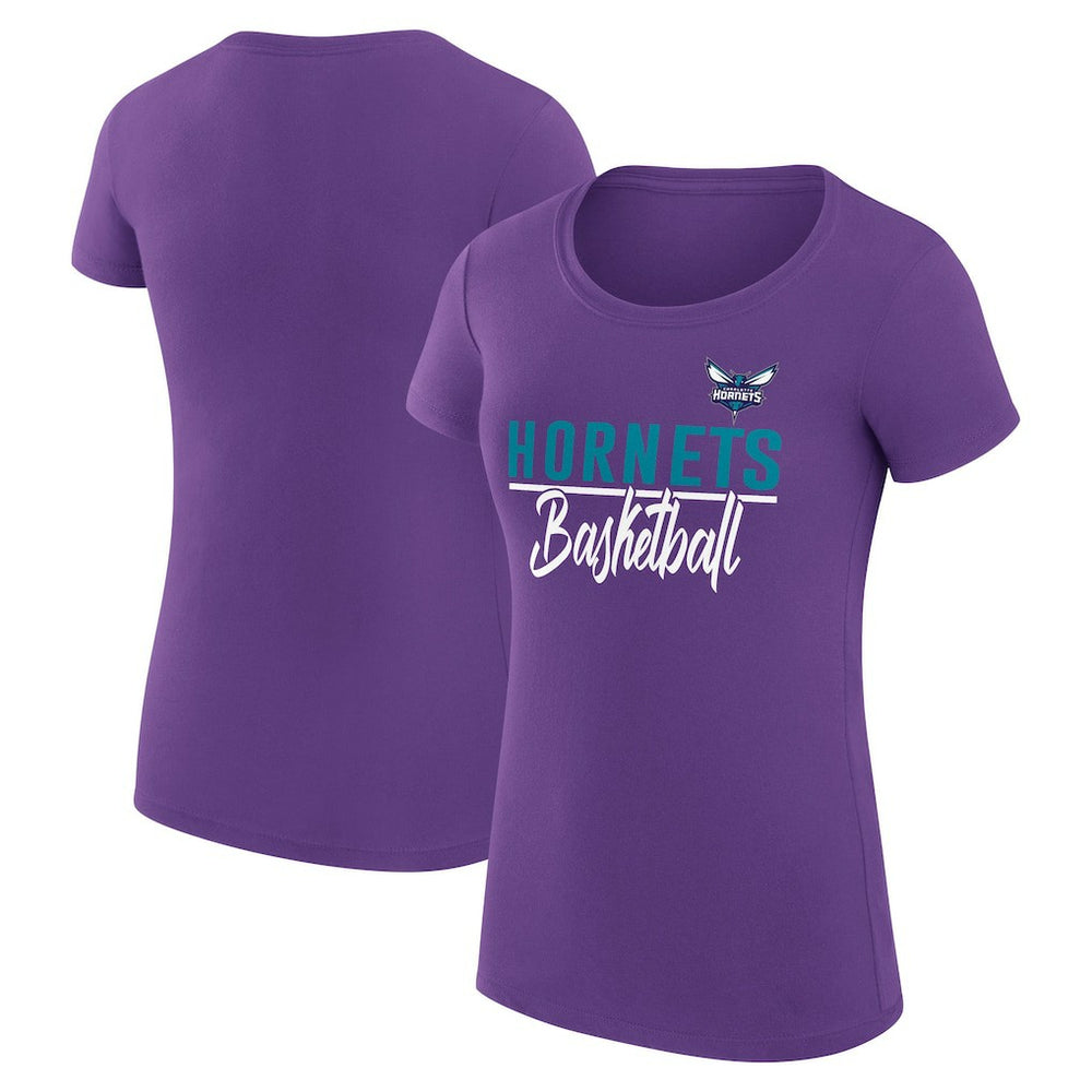 Charlotte Hornets G-III 4Her by Carl Banks Women's Super-Slim Fit Lightweight Team Sport V-Neck T-Shirt
