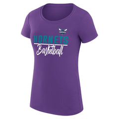 Charlotte Hornets G-III 4Her by Carl Banks Women's Super-Slim Fit Lightweight Team Sport V-Neck T-Shirt