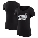 San Antonio Spurs G-III 4Her by Carl Banks Women's Super-Slim Fit Lightweight Team Sport V-Neck T-Shirt