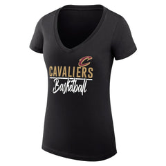 Cleveland Cavaliers G-III 4Her by Carl Banks Women's Super-Slim Fit Lightweight Team Sport V-Neck T-Shirt sale