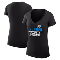 Oklahoma City Thunder G-III 4Her by Carl Banks Women's Super-Slim Fit Lightweight Team Sport V-Neck T-Shirt