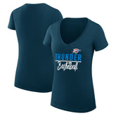 Oklahoma City Thunder G-III 4Her by Carl Banks Women's Super-Slim Fit Lightweight Team Sport V-Neck T-Shirt