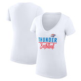 Oklahoma City Thunder G-III 4Her by Carl Banks Women's Super-Slim Fit Lightweight Team Sport V-Neck T-Shirt