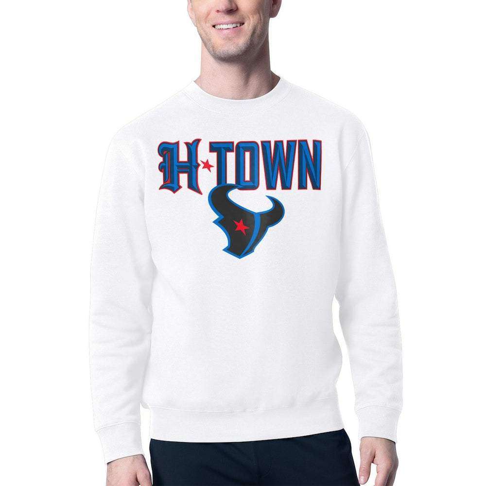 Starter H-Town Graphic Fleece Pullover Sweatshirt - Houston Texans Pullover