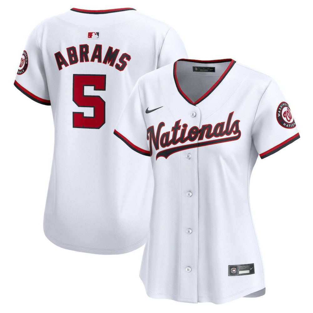 CJ Abrams Washington Nationals Nike Women's Home Limited Player Jersey – White
