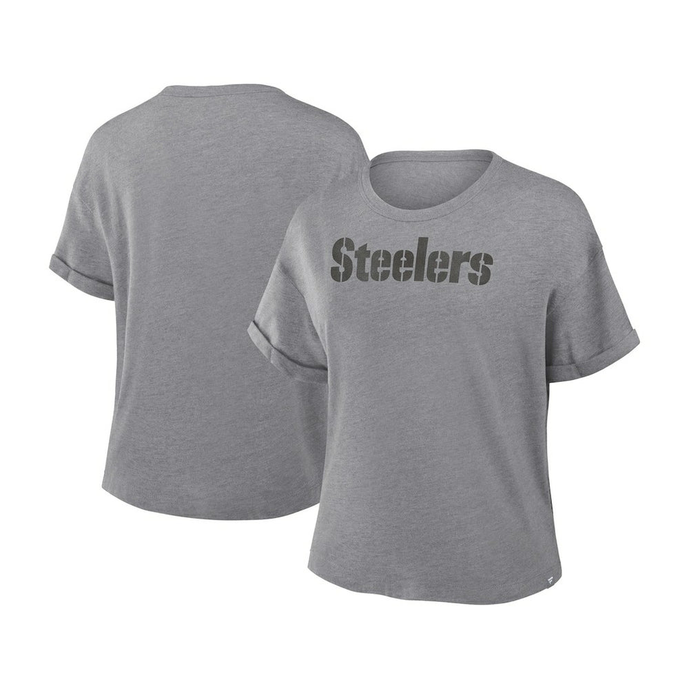 Women's Swing Pass Tri-Blend Boxy T-Shirt - Pittsburgh Steelers T-shirts