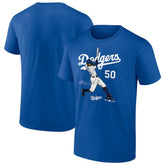 Royal Mookie Betts Los Angeles Dodgers Player Swing T-Shirt