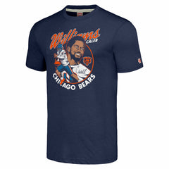 Caleb Williams Homage Unisex Caricature Player Tri-Blend T-Shirt - Chicago Bears T-shirts