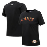 Black San Francisco Giants Pro Standard Women's Rhinestone Slim Fit T-Shirt