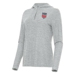 USMNT Antigua Women's Daybreak Quarter-Zip Hoodie