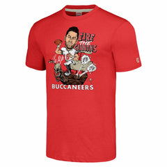 Baker Mayfield Homage Unisex Caricature Player Graphic Tri-Blend T-Shirt - Tampa Bay Buccaneers T-shirts