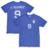 Julián Álvarez Argentina National Team 1863FC Retro Name & Number Tri-Blend T-Shirt