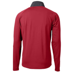 Cutter & Buck Adapt Eco Knit Hybrid Recycled Raglan DryTec Quarter-Zip Top - Atlanta Falcons Tops