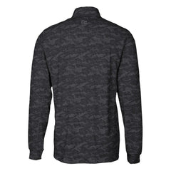 Cutter & Buck Traverse Camo Print Stretch DryTec Quarter-Zip Top - Carolina Panthers Tops