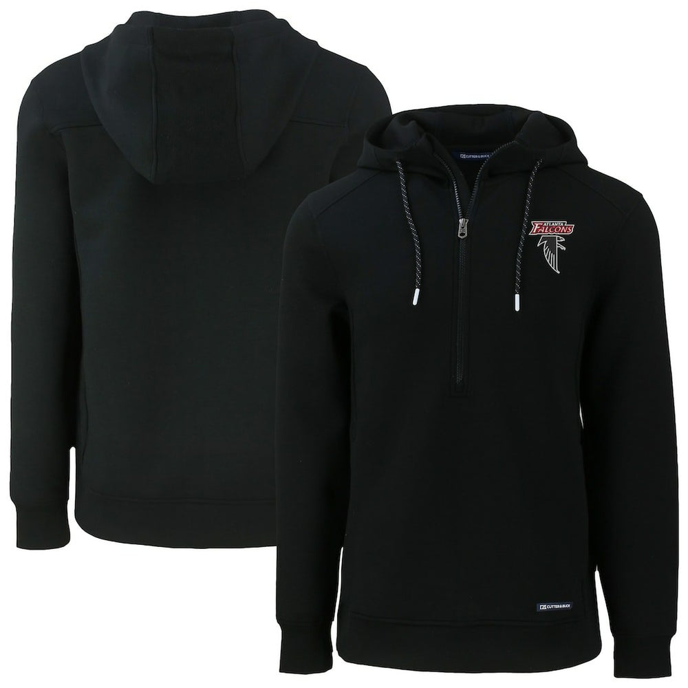 Cutter & Buck Roam Eco Recycled Half-Zip Hoodie - Atlanta Falcons Hoodies