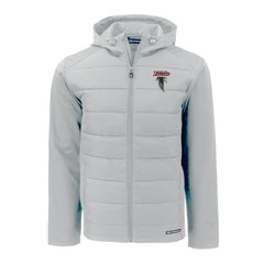 Cutter & Buck Evoke Hybrid Eco Softshell Recycled Full-Zip Hoodie Jacket - Atlanta Falcons Hoodies