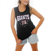Gameday Couture Women's Baby You're A Star Racerback Scoop Neck Tapered Tank Top - New York Giants Tops