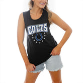 Gameday Couture Women's Baby You're A Star Racerback Scoop Neck Tapered Tank Top - Indianapolis Colts Tops