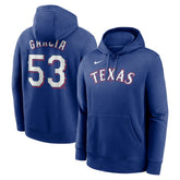 Royal Adolis Garcia Texas Rangers Nike Player Name & Number Club Pullover Hoodie